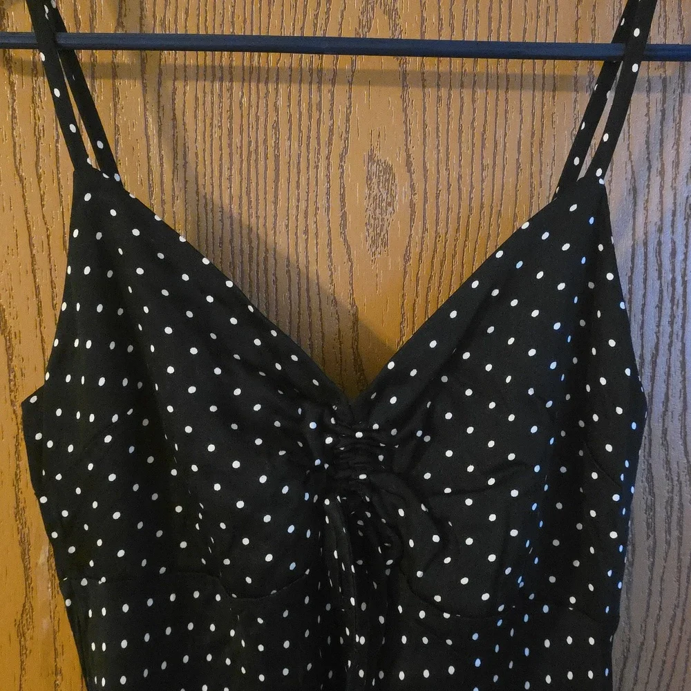 Wild Fable Black and White Polka Dot Maxi Dress - Picture 2 of 4
